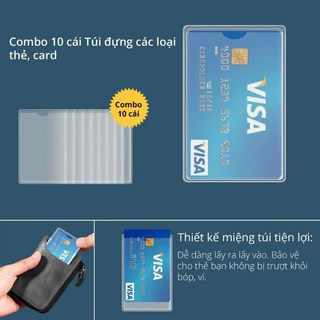 Set 5 Túi đựng thẻ căn cước công dân, bằng lái xe, ATM, Card visit, CMND