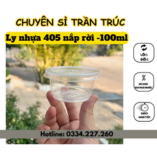 Combo 50 Ly nhựa 100ml nhựa pp đựng tàu hủ SINGAPORE mã 405, ly nhựa đổ  rau câu chịu nhiệt độ cao