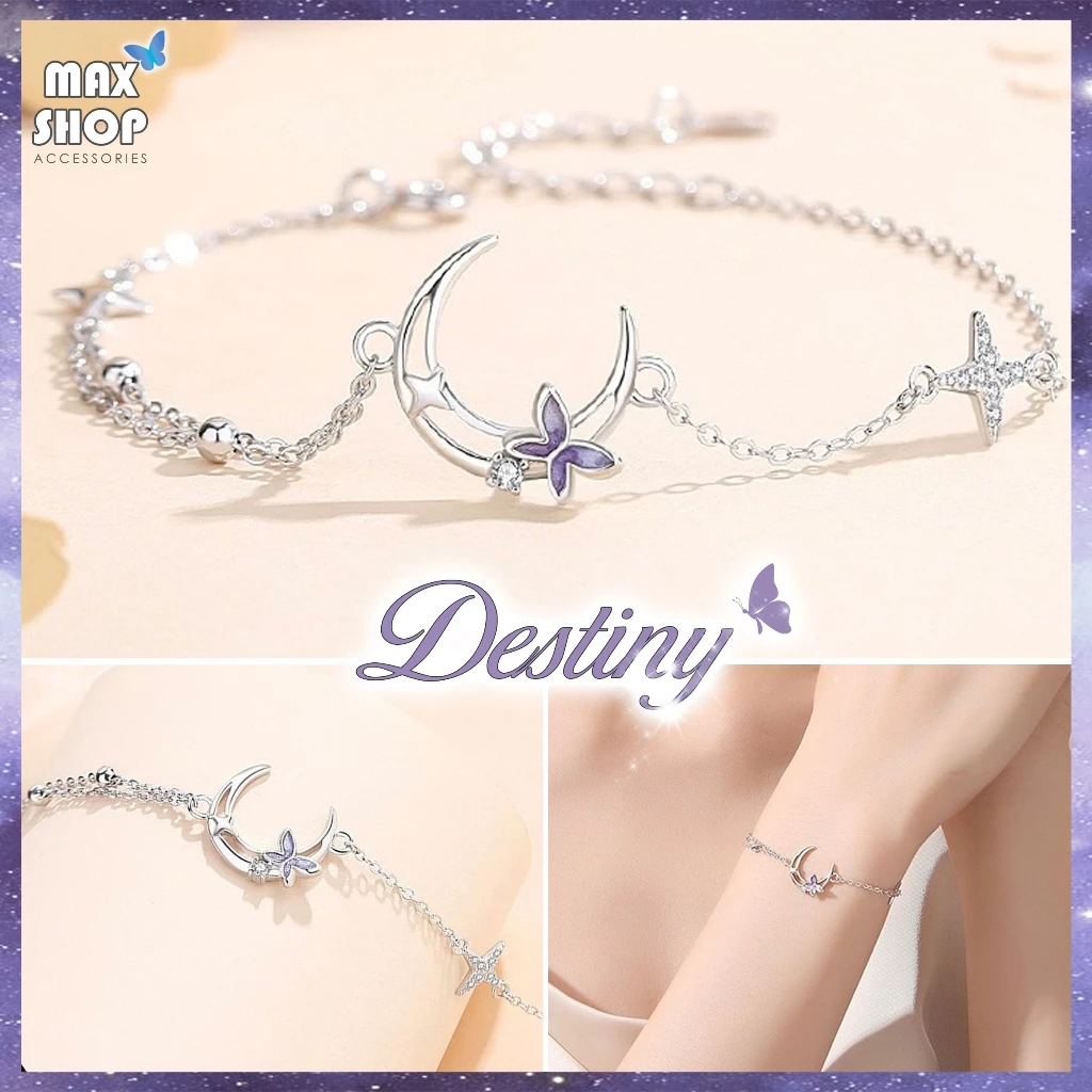 Vòng Tay Nữ DESTINY 🦋🌸, Lắc Tay Nữ kiểu dáng xinh xắn, dễ thương [MẪU MỚI VỀ]
