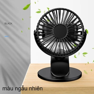 quạt tích điện để bàn có đế kẹp mini, Làm Mát Mùa Hè Xoay 360 Độ Luồng Gió Mạnh 3 Tốc Độ