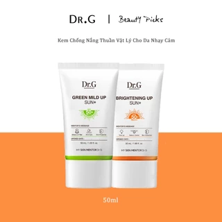 Kem Chống Nắng Dr.G Brightening Up Sun+ SPF50+ PA+++ 50ml Nâng Tông Kiềm Dầu Làm Sáng Da，Thuần Vật Lý Cho Da Nhạy Cảm