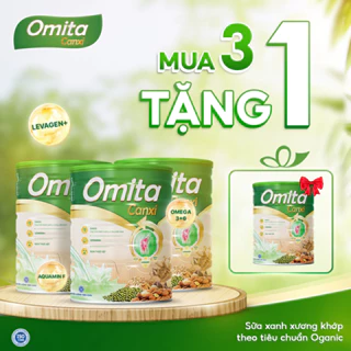 [Mua 3 TẶNG 1] Lon 650Gr Sữa Omita Canxi Giúp Cải Thiện Độ Dẻo Dai Và Linh Hoạt Của Xương Khớp