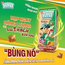 Sữa Kun có thạch mới - Lốc 4 hộp x 170ml