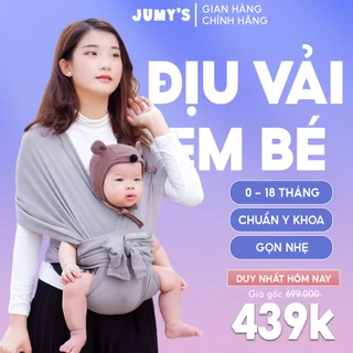 (HOẢ TỐC) Đai địu em bé- Địu Jumy's Sling Chịu Lực- Full màu