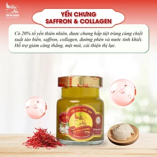 Yến hũ chưng sẵn Saffron và Collagen - Yến Na