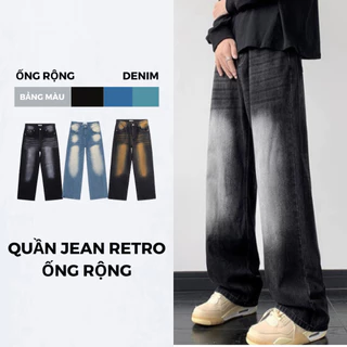 Quần Jean Ống Rộng Nam Nữ Unisex WASH 3 Màu FABUMAN Hàng Cao Cấp, Quần bò nam dáng rộng BIGSIZE MÀU HOT TREND 2024