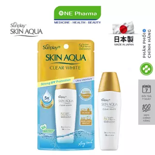 Sữa Chống Nắng Dưỡng Da Trắng Mịn Sunplay Skin Aqua Clear White Sunplay 55Gr