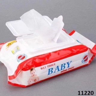 Gói 100 tờ khăn ướt Baby an toàn cho da em bé