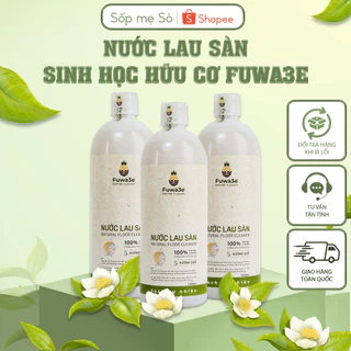 Nước lau sàn sinh học hữu cơ Fuwa3e lên men từ dứa, an toàn cho da và môi trường, hương quế/sả chanh (Chai 1L)