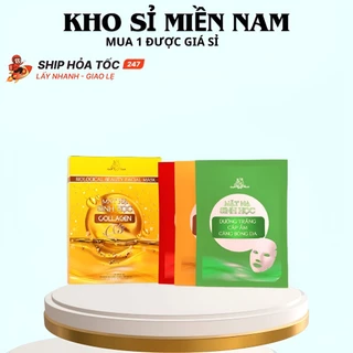 Mặt Nạ Sinh Học Collagen X3 Mỹ Phẩm Đông Anh Chính Hãng – Mặt Nạ Dưỡng Trắng Da Cấp Ẩm Chống Lão Hoá Hộp 5 Miếng