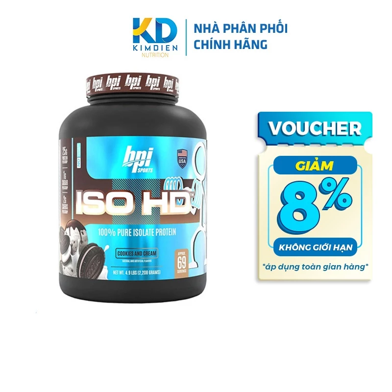 ISO HD 100% PURE ISOLATE PROTEIN - SỮA WHEY HỖ TRỢ TĂNG CƠ BẮP