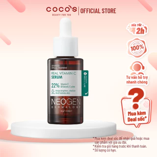 Serum Neogen Dermalogy Real Vitamin C Kakadu 22%, Serum Dưỡng Sáng Mờ Thâm 32g