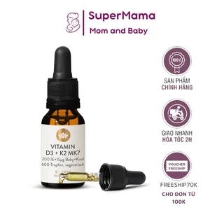 Vitamin D3 K2 MK7 Sunday Natural Nội Địa Đức 20ml cho trẻ em