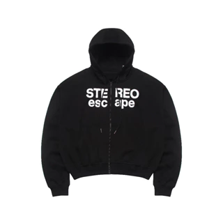 ÁO HOODIE STEREO-ESCAPE - UNISEX BLACK - NUMBERS CHÍNH HÃNG