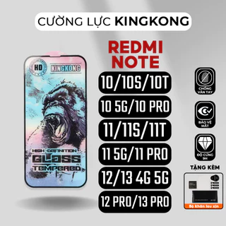 Kính cường lực KINGKONG Xiaomi Redmi Note 10 10S 10T 11 11S 11T 12 13 Pro Turbo 4G 5G | miếng dán màn hình