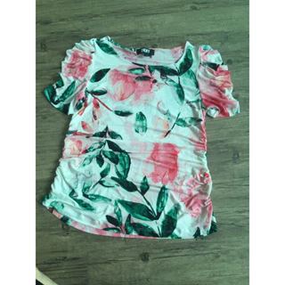 Áo kiểu in hoa 🌹 DKNY size xl