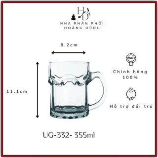 Set 6 Ly thuỷ tinh uống bia cao cấp nhập khẩu thái lan UG-332| Union Glassware