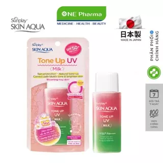 Sữa Chống Nắng Sunplay Skin Aqua Tone Up UV Milk Happiness Aura Hiệu Chỉnh Sắc Da 50g