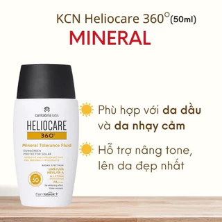 Kem Chống Nắng Giảm Mụn Heliocare 360 Water Gel Spf50+ 50ml Da Thường, Hỗn Hợp Và Da Dầu Nhờn