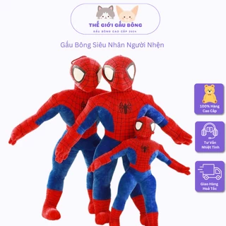 Gấu Bông Siêu Nhân Người Nhện Spider Man-Đồ Chơi Thú Nhồi Bông Siêu Nhân Anh Hùng Chất Liệu Cao Cấp Làm Quà Tặng 2024