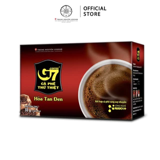 Cà Phê G7 Đen Không Đường hộp 15 gói Cafe Hoà Tan Trung Nguyên
