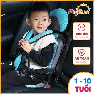 Ghế ngồi oto ô tô trẻ em giá rẻ có đai an toàn xe hơi cho bé 1 2 3 4 5 tuổi