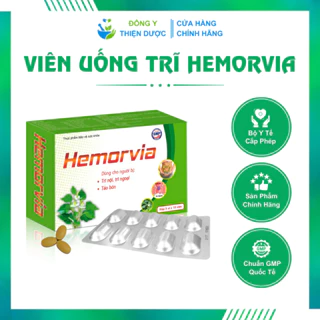 Viên Uống Hỗ Trợ Co Búi Trĩ, Giảm Sưng Đỏ, Nhuận Tràng, Giảm Táo Bón Hemorvia Gia Phát 30 Viên/Hộp