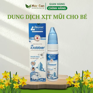 Dung dịch xịt mũi Bobber Nano Bạc cho bé, dung dịch xịt rửa mũi cho bé, xịt mũi hiệu quả nhanh cho sổ mũi nghẹn mũi