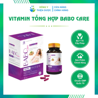 [CHÍNH HÃNG] Vitamin Tổng Hợp Cho Bà Bầu Giúp Bổ Sung Sắt Axit Folic DHA và Các Vitamin Khoáng Chất Cho Mẹ Bầu BABO CARE