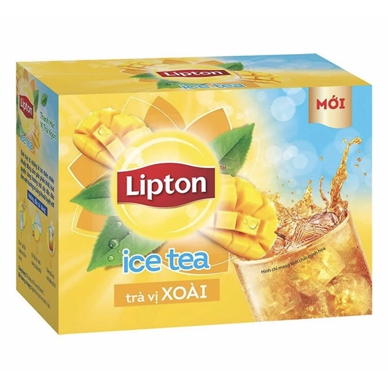 Lipton Trà Hòa Tan Vị Đào - Chanh - Xoài (16 Gói x 14g)