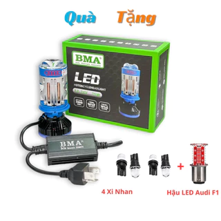 Đèn Pha Bi Cầu T10 BMA - 75W Pha Laser, Tản Nhiệt Ống Đồng - 12 24V DC H4 Bảo Hành 12 Tháng