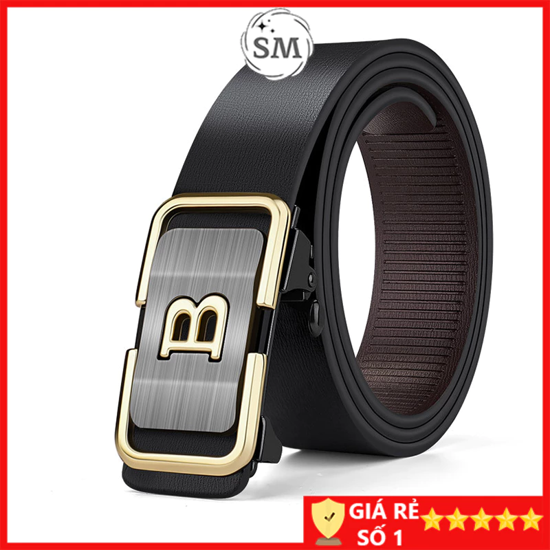 Thắt lưng nam da cao cấp khóa kim loại tự động không gỉ - Cam kết 1 đổi 1 bảo hành 12 tháng CBV1