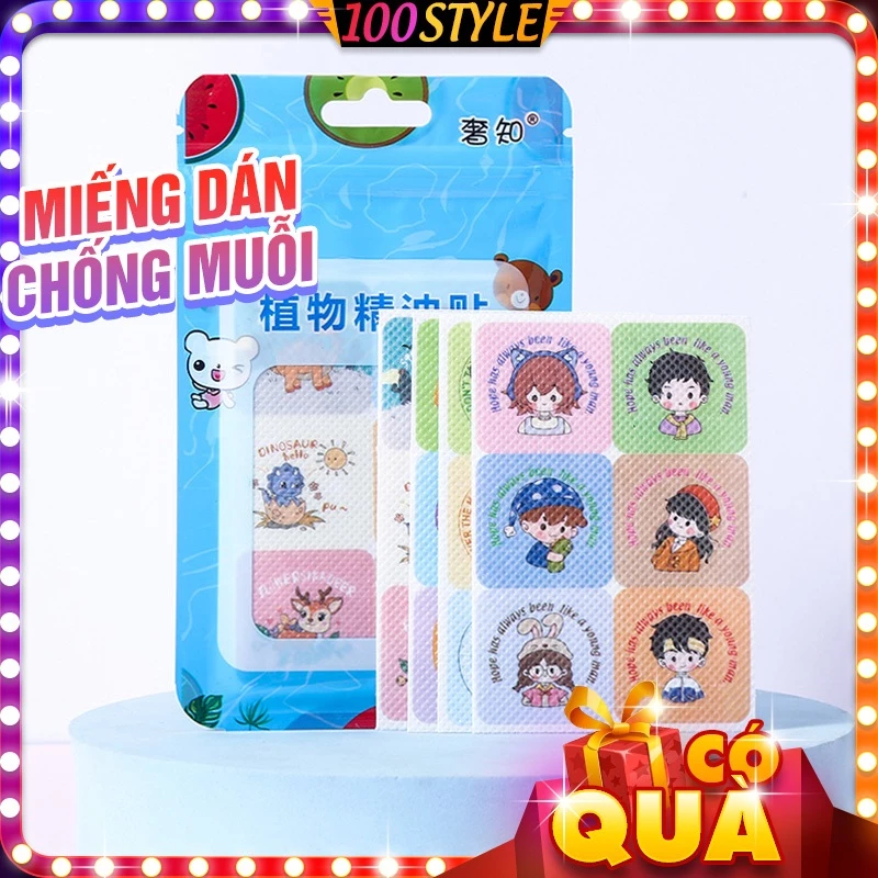 Miếng Dán Sticker Chống Muỗi Hoạt Hình Xinh Xắn