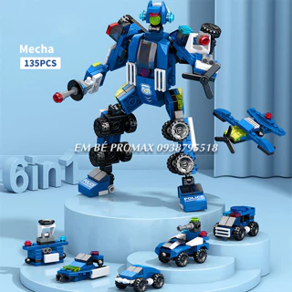 [HỘP-CÓ SẴN] Mô hình lắp ráp robot, lego robot mini, lego xe tăng đồ chơi lắp ráp thông minh trẻ em