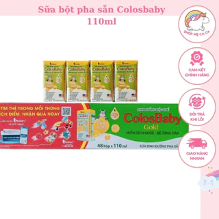 Sữa Bột Pha Sẵn Colosbaby Gold 110ml Thùng 48 hộp Date Mới .