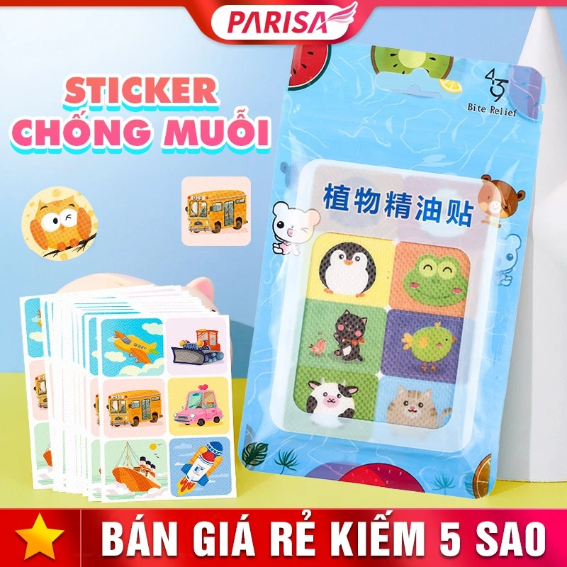 Miếng Dán Chống Muỗi Đuổi Côn Trùng Hoạt Hình Dễ Thương P2526