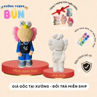 (TẶNG 1 TƯỢNG MINI ) TƯỢNG TÔ MÀU BEARBRICK siêu đẹp -tượng thạch cao Hottend Tượng decor/ trang trí