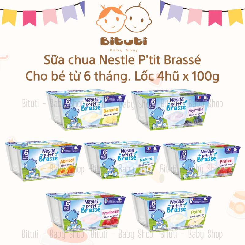 Sữa Chua Nguội Nestle Pháp đủ vị trái cây cho bé từ 6 tháng - Bituti Shop