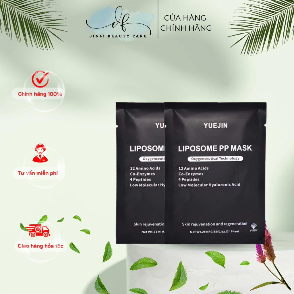 1 miếng mặt nạ hỗ trợ phục hồi da Yuejin Liposome Mask