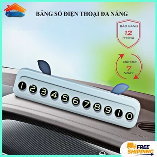 Bảng ghi số điện thoại gắn taplo xe hơi mẫu mới bảng có dãy số phản quang - thẻ ghi số điện thoại gắn kính. BH 1 đổi 1.