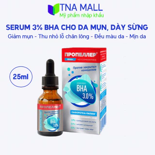 Serum dưỡng da PROPELLER 3% BHA peeling COMPLEX HPA 3.0% for acne-prone skin giảm mụn, thu nhỏ lỗ chân lông 25ml