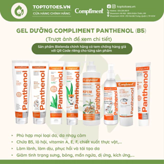 Gel dưỡng Compliment Panthenol (B5) làm lành, làm dịu, phục hồi và tái tạo da