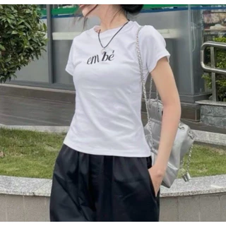 ÁO BABYTEE THÊU CHỮ EM BÉ FORM BIGSIZE 60-90KG