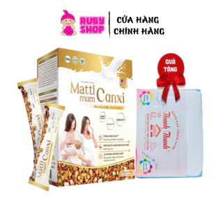 M2 Sữa hạt bầu Mattimum CANXI hộp 14 gói nhỏ tiện lợi - Dinh dưỡng đầy đủ cho mẹ thai kì khỏe mạnh