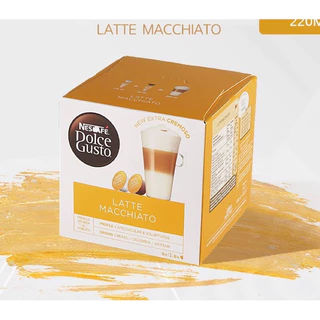 Cafe viên nén Nescafe dolce Gusto vị Latte machiato date 03/2025 (Anh)
