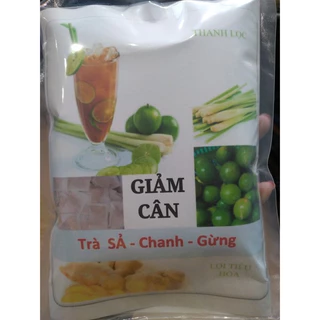 Trà GIẢM CÂN, GIẢM MỠ BỤNG THỪA Sả chanh gừng, 50 túi lọc trà