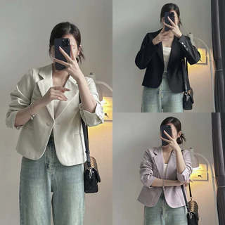 Áo blazer dài tay dáng lửng (Ảnh chính chủ shop tự chụp)