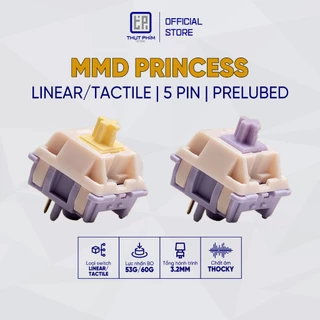 MMD Princess V2 Linear 53g Tactile 60g công tắc bàn phím cơ lò xo 2 tầng - Thụt Phím Store