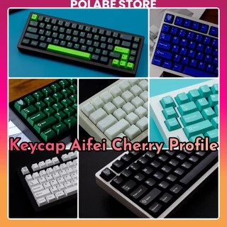 Keycap Aifei Tiffany Cyan Wave BoB Marble Cherry profile ABS 2 shot bàn phím cơ Pyga Polabe Store