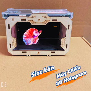 Mô Hình Máy Chiếu 3D Hologram Đồ Chơi Steam Tự Lắp Hộp Tạo Ảo Ảnh Làm Tivi Quà Tặng Cho Bé Vui Chơi